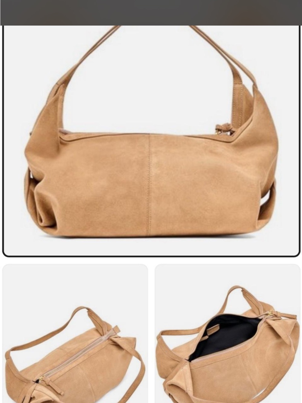 Dolce Vita Sand Tan Shoulder Hobo Bag